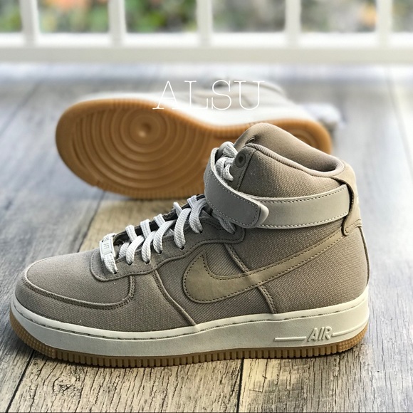 NWT Nike Air Force 1 Hight Top UT Khaki W AUTHENT - Picture 5 of 8